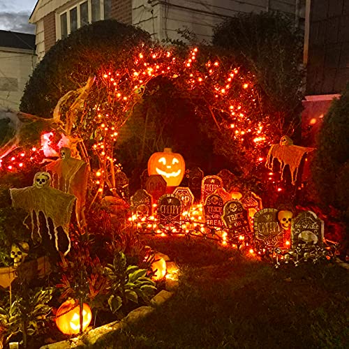 Jmexsuss 500 Led Orange Halloween Lights, 173Ft Halloween String Lights With 8 Lighting Modes Plug In Halloween Tree Lights For Indoor Outdoor Halloween Decorations #TOP7