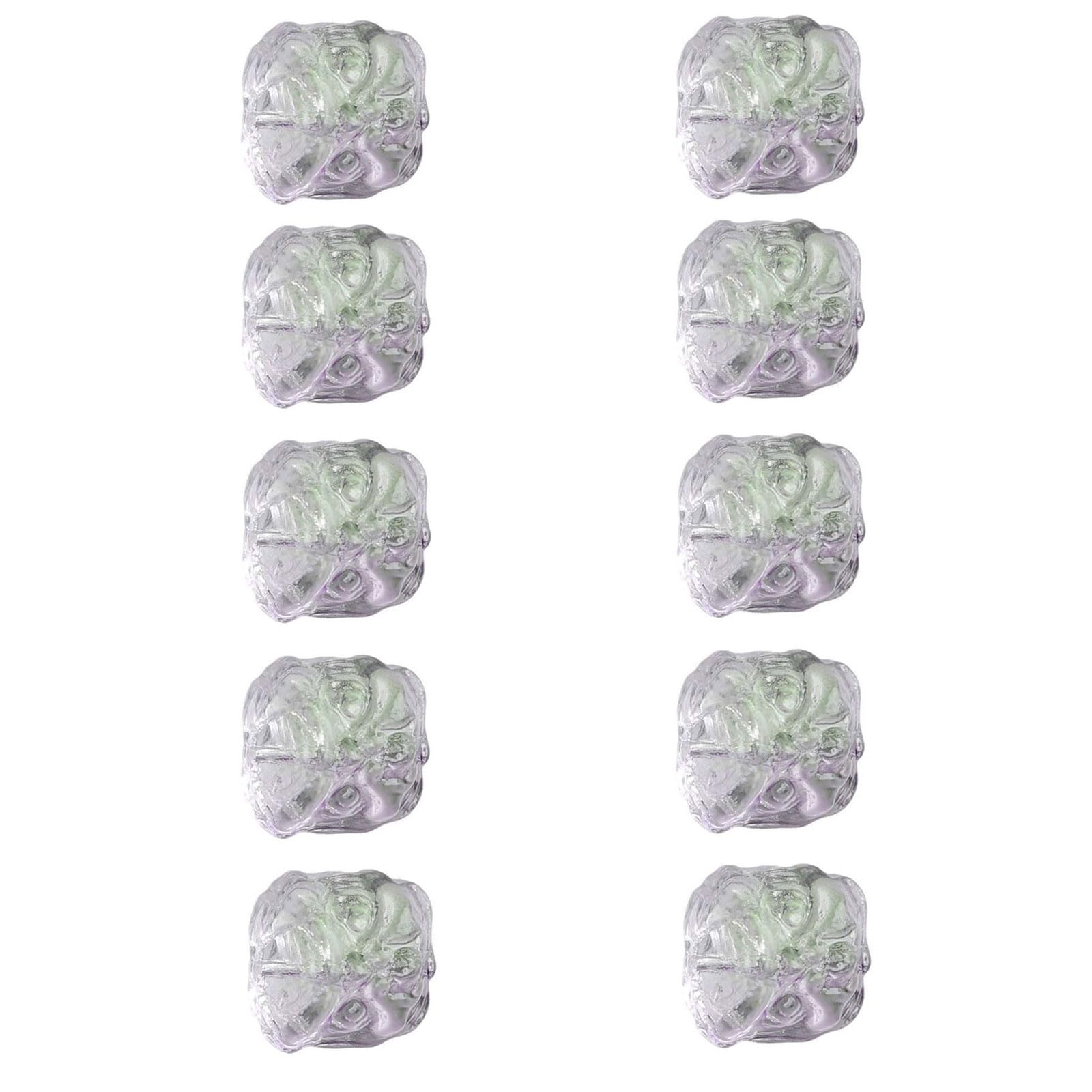 Buxuaaaa 10PCS Artistic Beads Glass for Creative Jewelry Design Glass Beads for Friendly