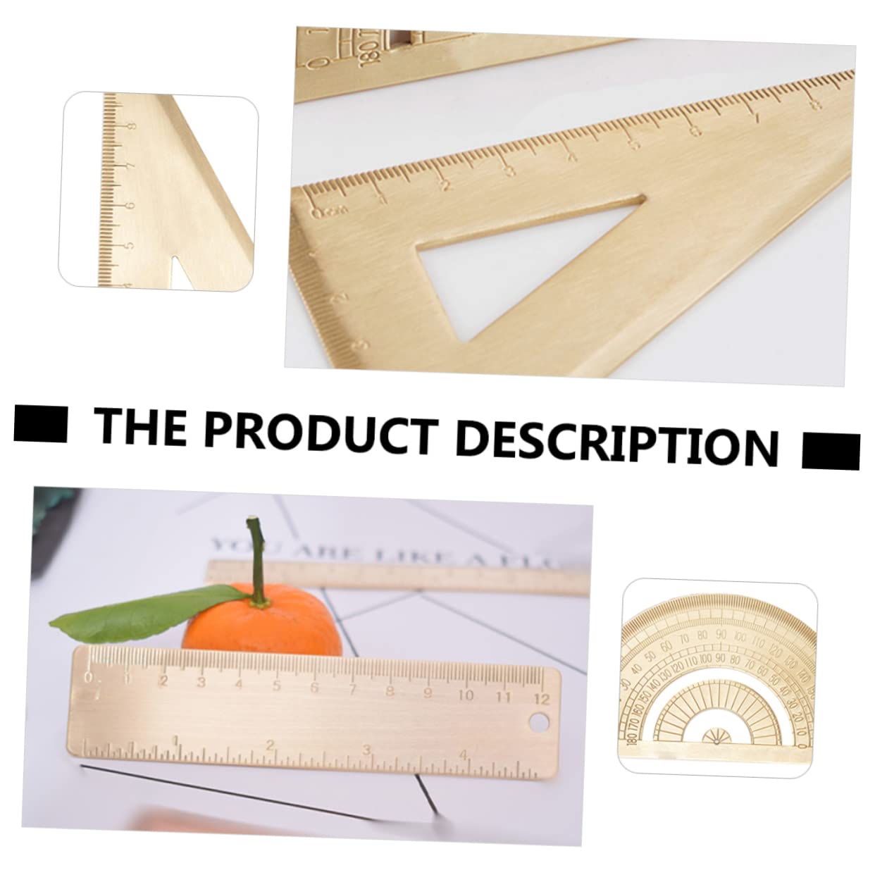3sätze Geometrie Zeichendreieckset Aus Messwerkzeugen Vintage Messgeräte Mit Winkelmesser Dreieck Und Messlineal Für Präzises Zeichnen Und Messen
