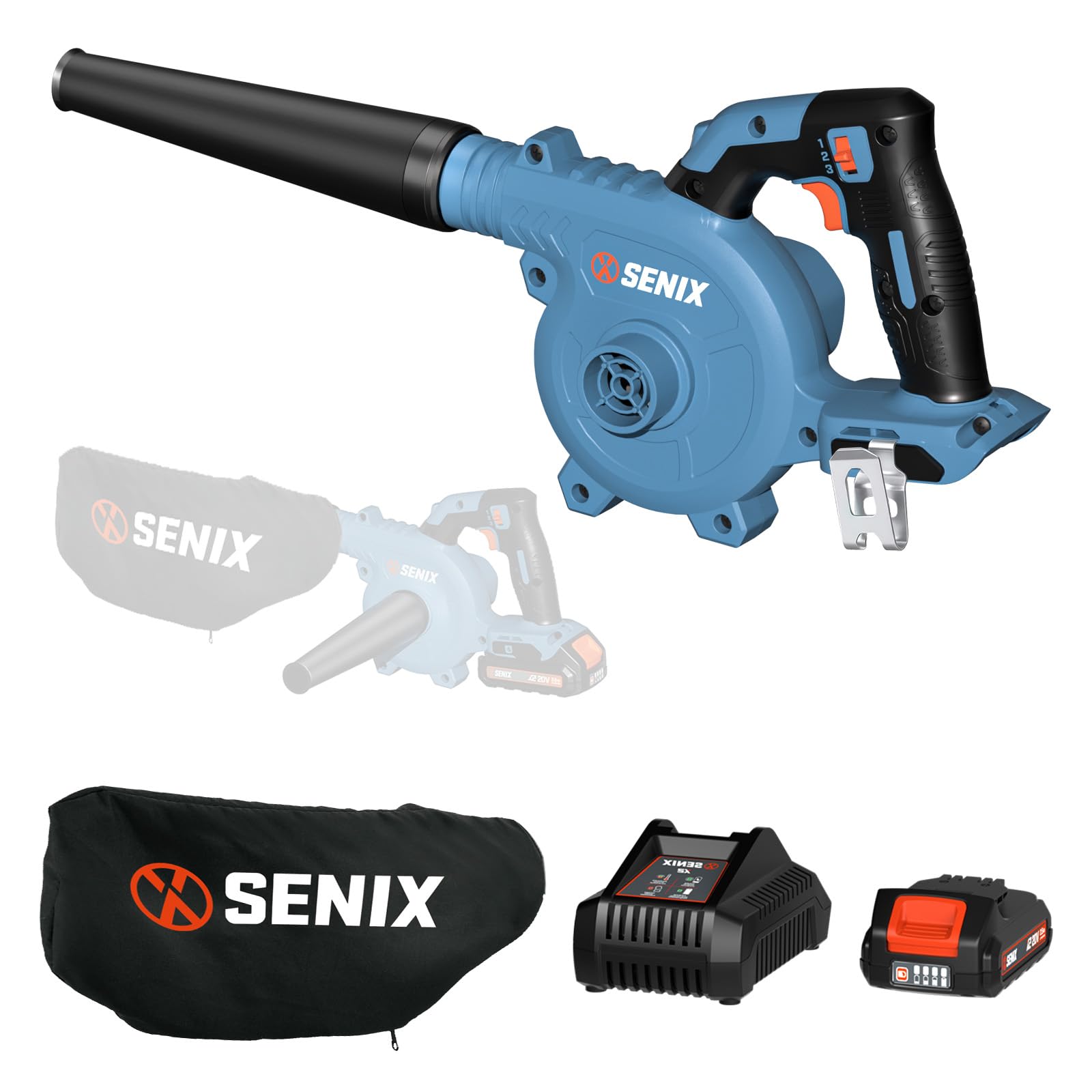 SENIX 20V MAX Electric Leaf Blower