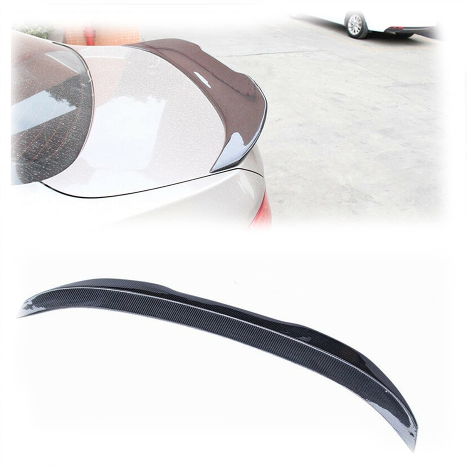 Spoiler de coffre carbone PSM pour BMW Série 5 F10 look sportif sur la route