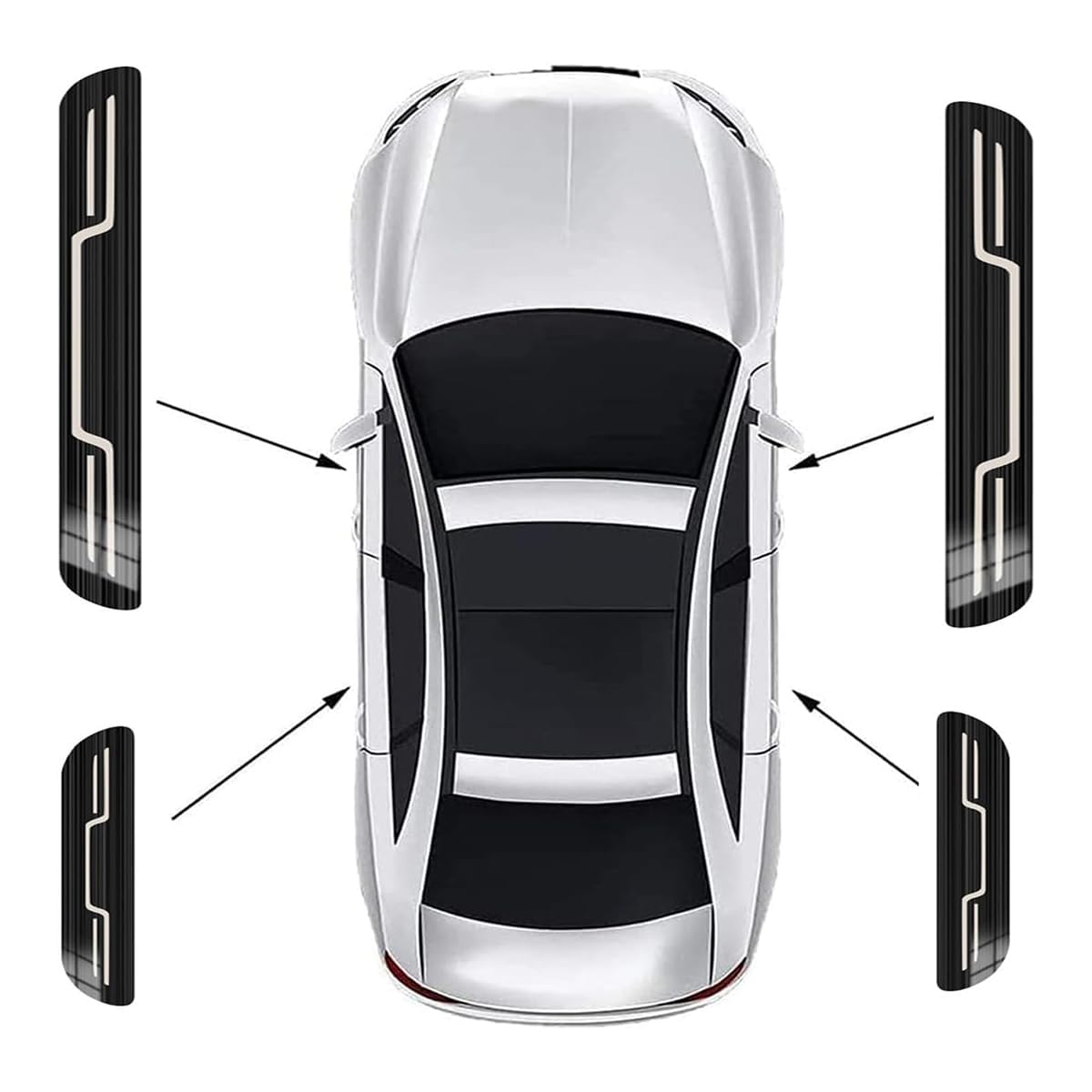 4 STKS Auto Schopplaten Voor Suzuki Vitara 2015-2023,Roestvrij Staal Instaplijsten Protector Stickers Auto Instaplijstbeschermer Drempel Trim Accessoires