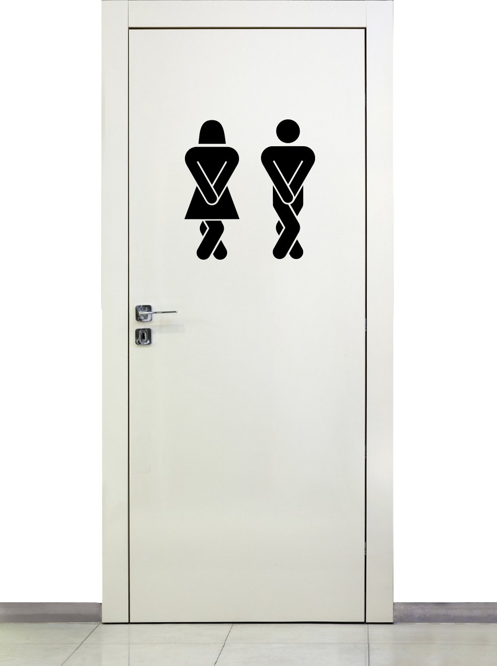 Wandtattoo WC Symbol Toilette Mann & Frau