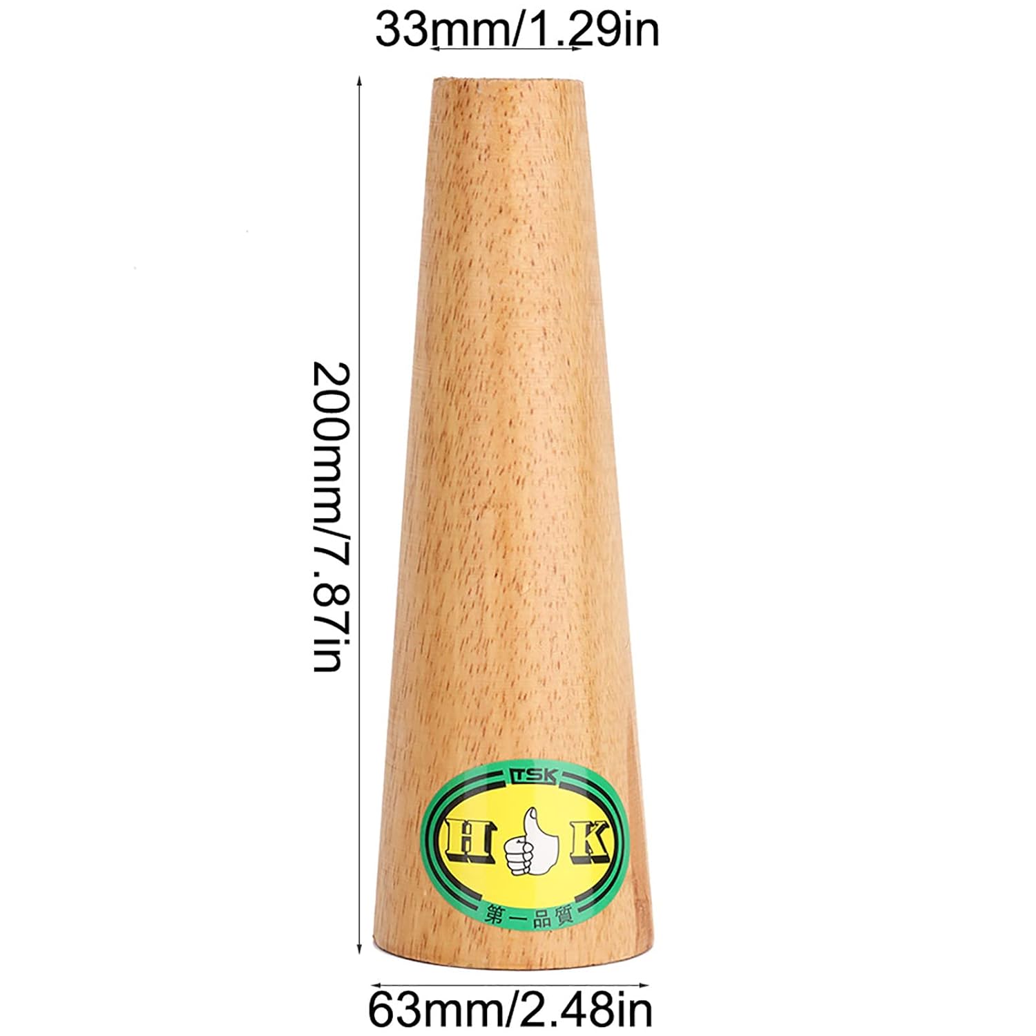 Wood Bracelet Mandrel, Round Shape Bracelet Mandrel Tool Jewelry Deformation Mandrel Bracelet Adjuster for Adjusting Repairing for Jewelry Deformed Bracelet(short)