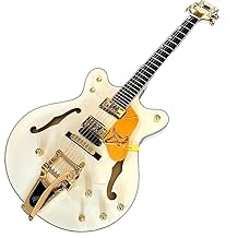 Cream Electric Guitar with Free Double Convex and Big Vibrato, Rosewood Fingerboard - Perfect for Rock and Guitarra Electrica