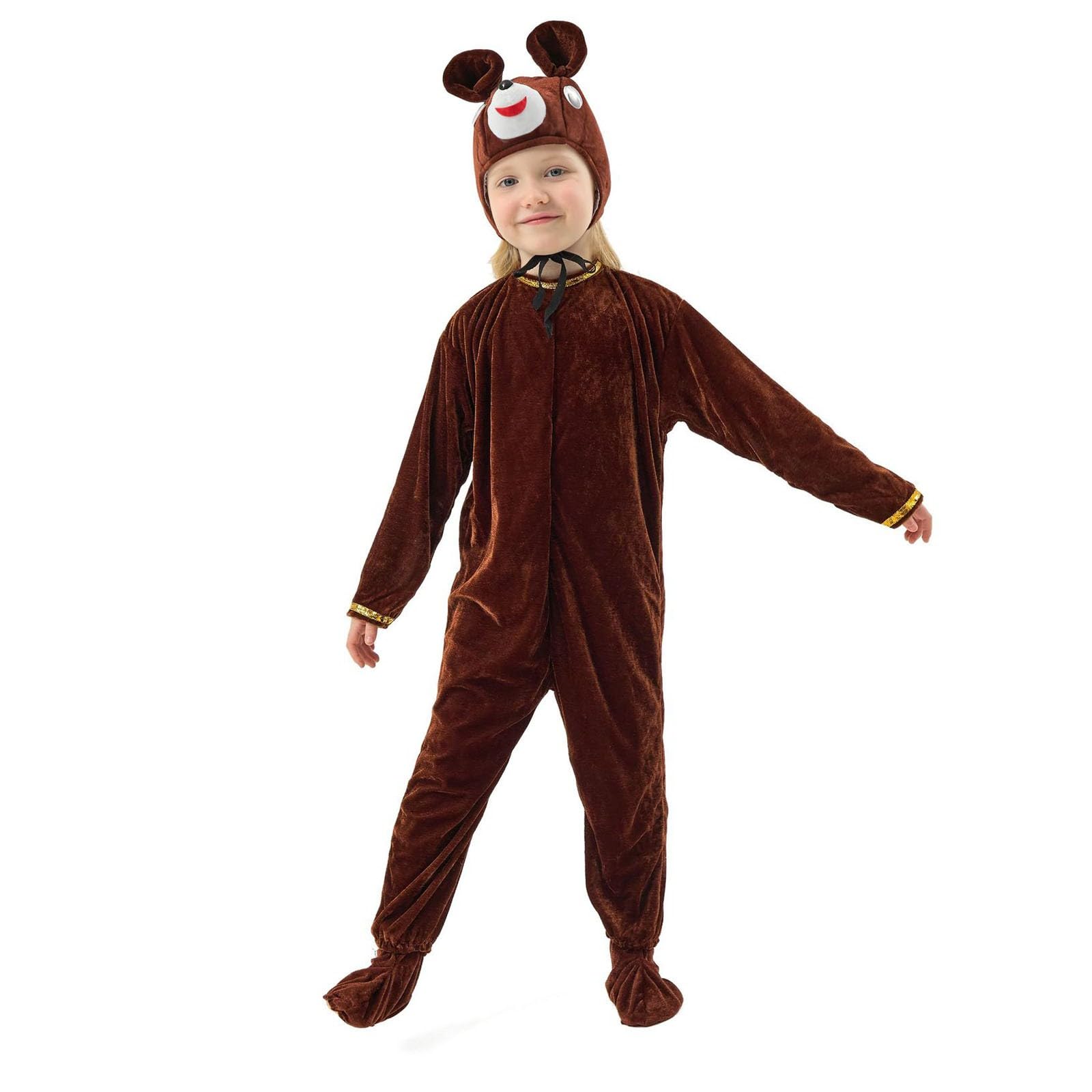 Tierkostüm Kinder Braunbär Cosplay Kostüm Set Elegant Für Jungen Mädchen 2 15 Jahre Perfekt Für Fasching Karneval Mottoparty Bühne Bär Kostüm Junge Mädchen