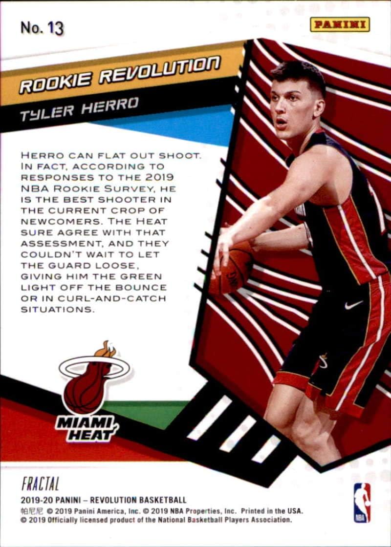 2019-20 Panini Revolution Rookie Revolution #13 Tyler Herro Miami Heat Rookie Basketball Card