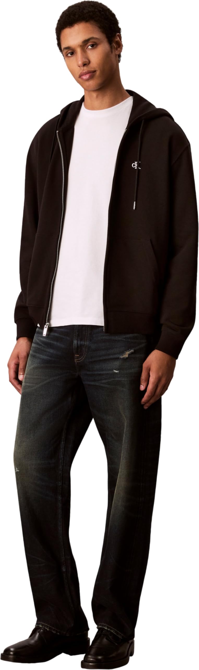Calvin Klein LS EU 350terry Monogram FZ Hoodi Lv04rd240g Sudaderas Hombre