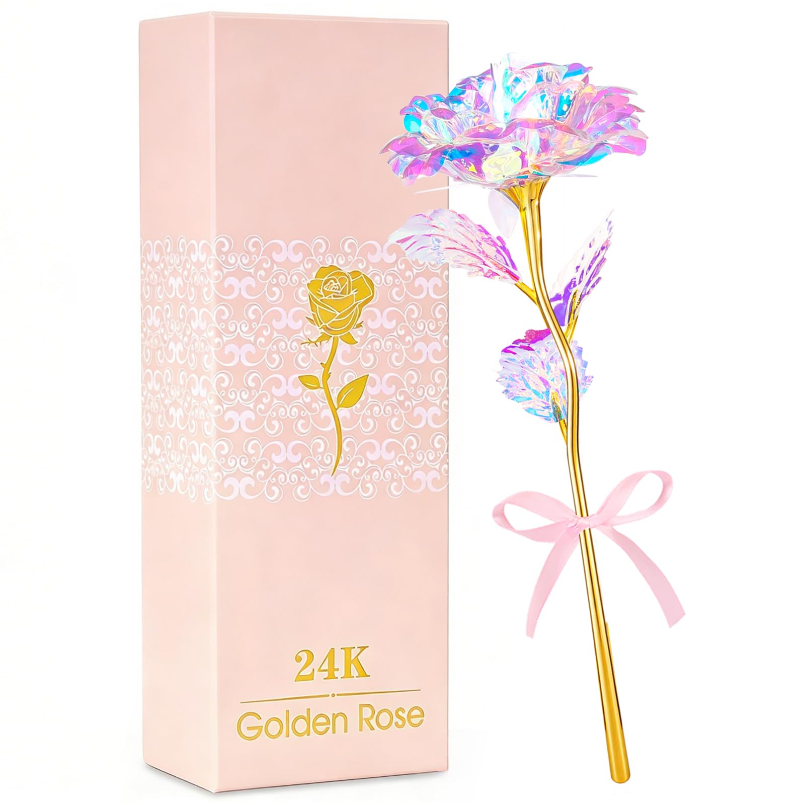Befinr Mothers Day Rose Gifts for Mom, Women Mom Gifts for Brithday, Galaxy Glass Rose Forever Preserved Flowers Eternal Crystal Roses Mother's Rose Gifts for Grandma Daughter Wife Girlfriend