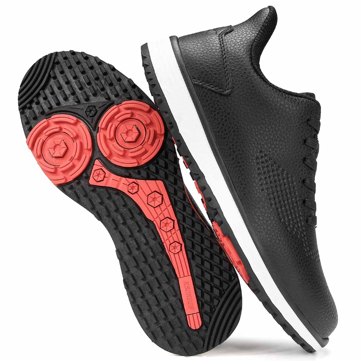 Chaussures de Golf sans Crampons Hommes, Baskets de Golf Lacets
