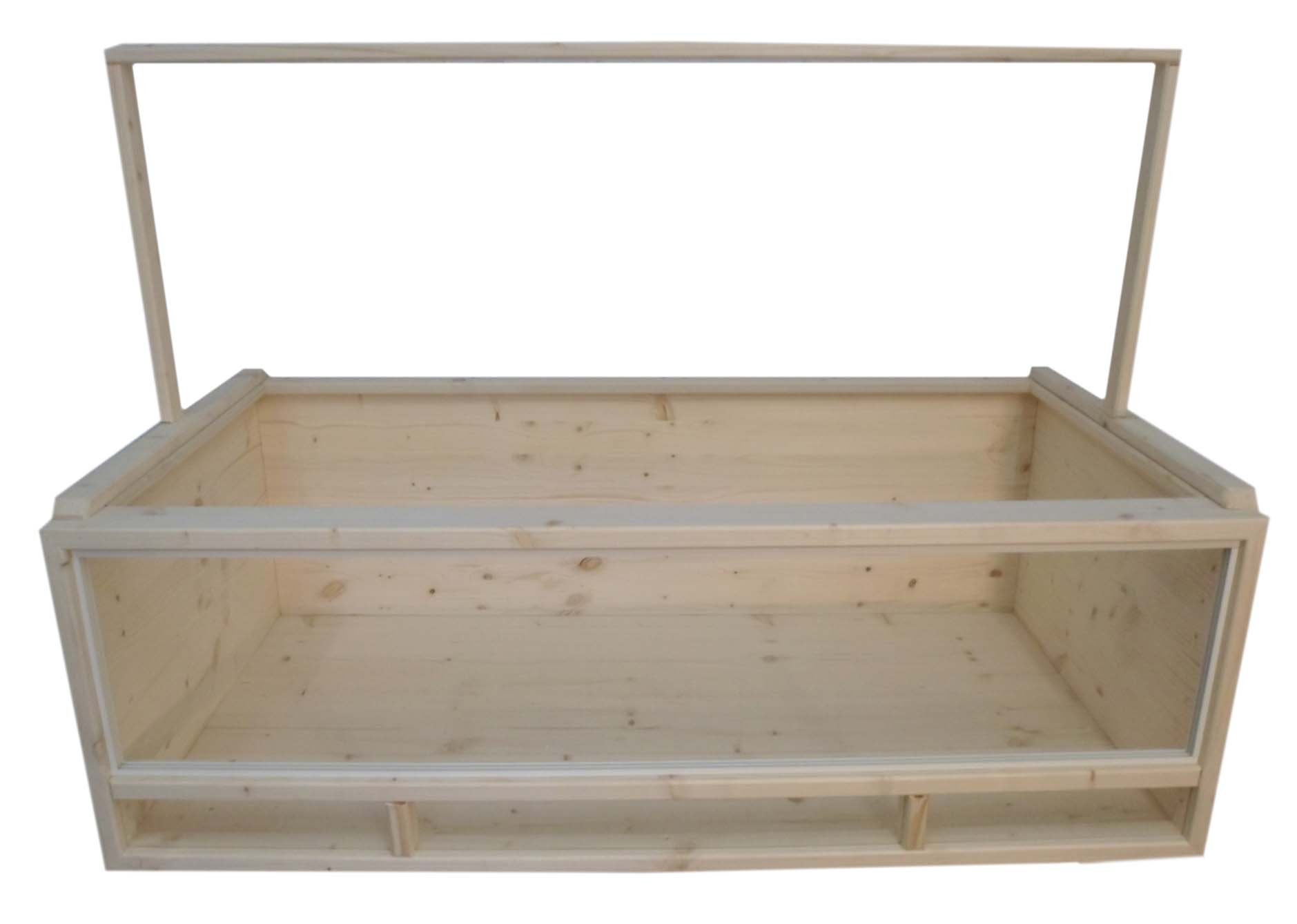 Terrarium 120x60x60 cm, glas terrarium voor reptielen (luxe