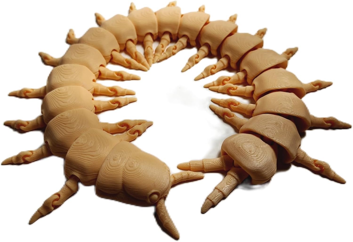 FlexiMech Centipede 15" Realistic Flexible Articulated 3D Printed Insect Toy (Emerald Green)
