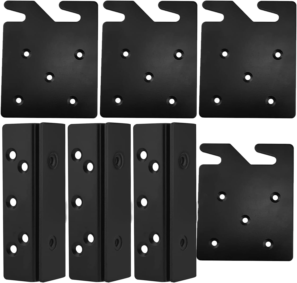 Bed Replacement Part Kit, JOYCEMALL 8pcs Heavy Duty Wood Bed Repair Hardware Set