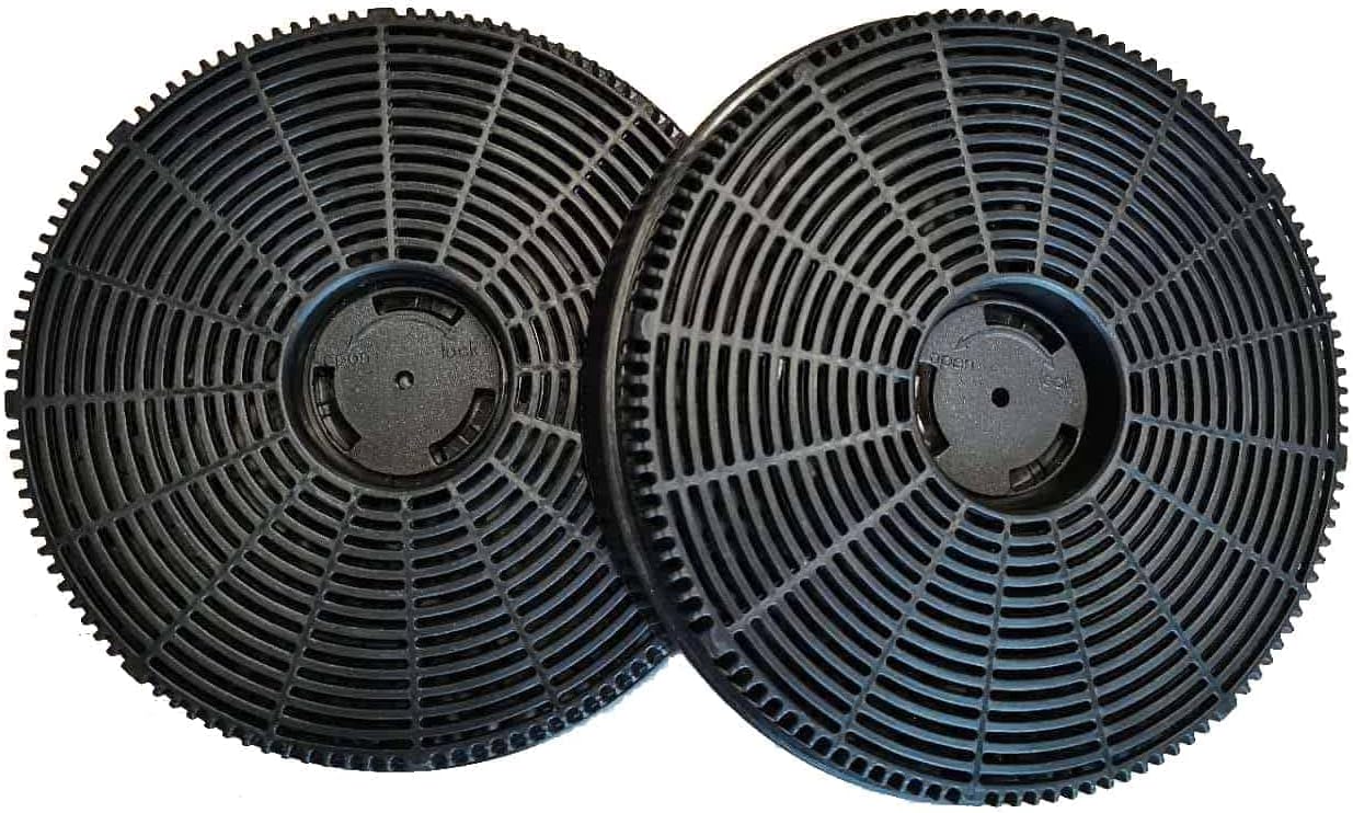 Cookology CCF115 Pack Of 2 Carbon Charcoal Recirculating Filters, Replacement for Cookology Cooker Hoods and Extractor Fan Vents, Fits A Range Of Models