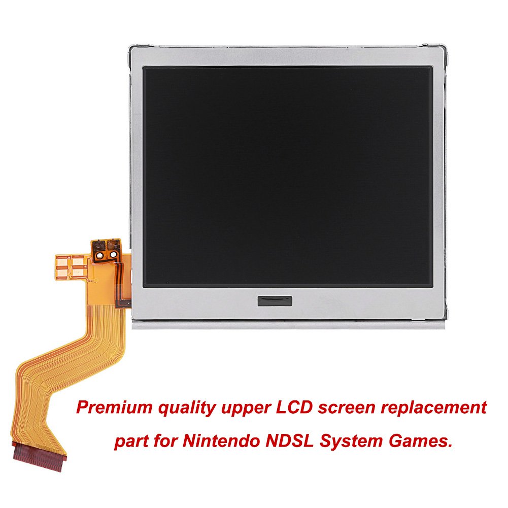 VBESTLIFE Display di Ricambio per NDSL, LCD Glass ricambi di Superiore/Inferiore dello Schermo per NDSL (Schermo Superiore)