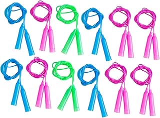 Gogogmee 12pcs Color Skipping Rope Toddler Jump Rope Skipping Rope for Kids Exercise Jump Rope Exercise Jumping Kid Jumping Rope Workout Jump Rope Colorful Jumping Ropes Exercise Equipment