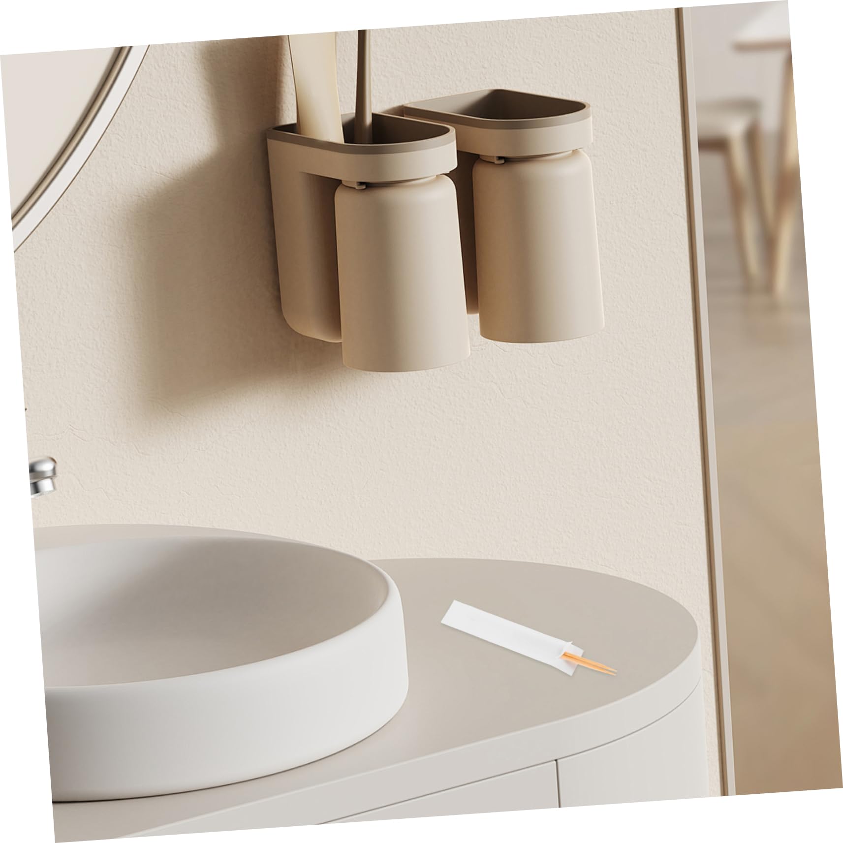 IMIKEYA Stuzzicadenti Travel Box in bambù, Confezionati Singolarmente, Finitura Liscia, Uso Versatile per Hotel, Ristorante e Casa, Colore Chiaro