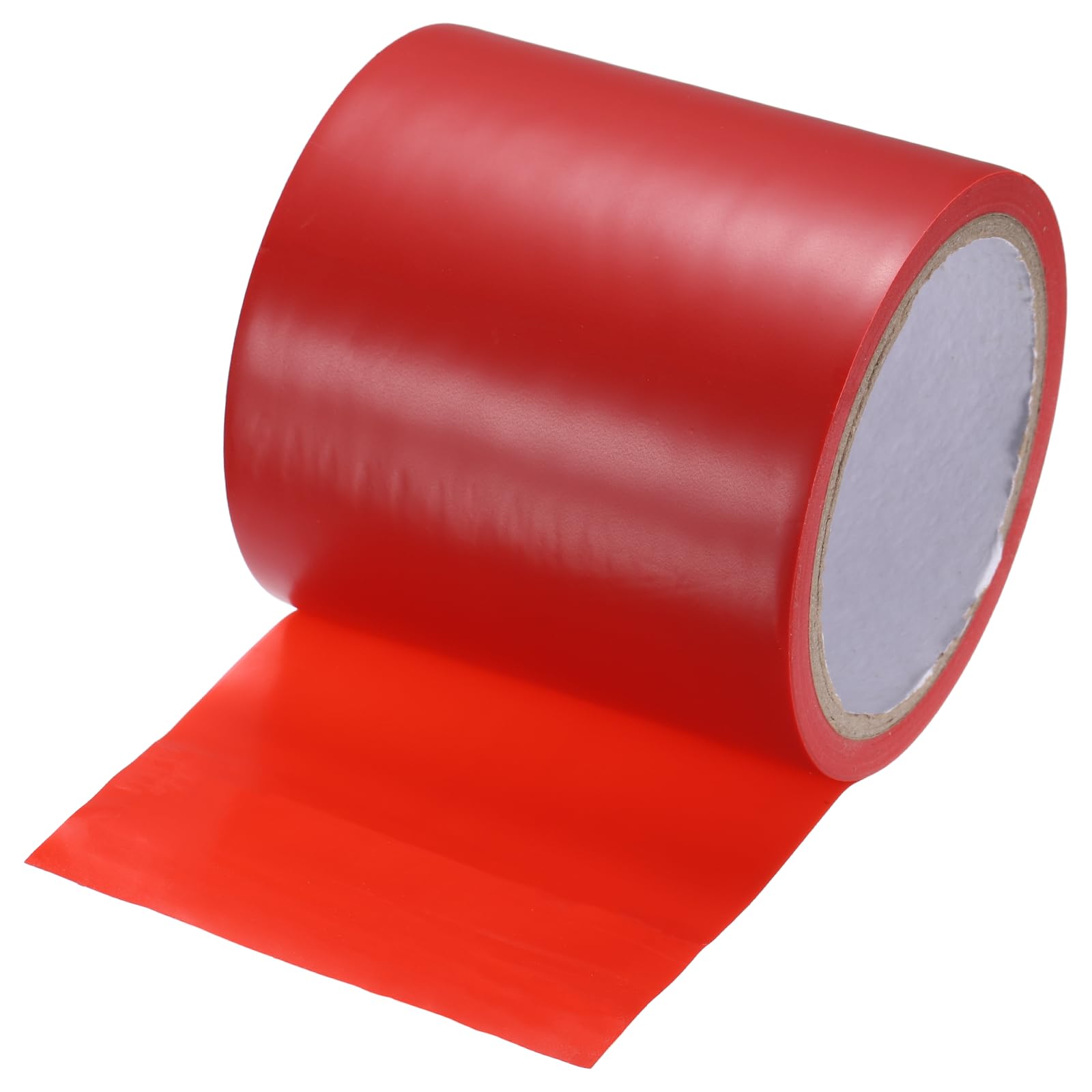 sourcing map Vinyl Floor Tape 100mm x 16.5m Non-Abrasive Floor Marking Tape Outdoor Playing Field Marking Equipment for Warehouse Gyms Athletics Restaurants, Red