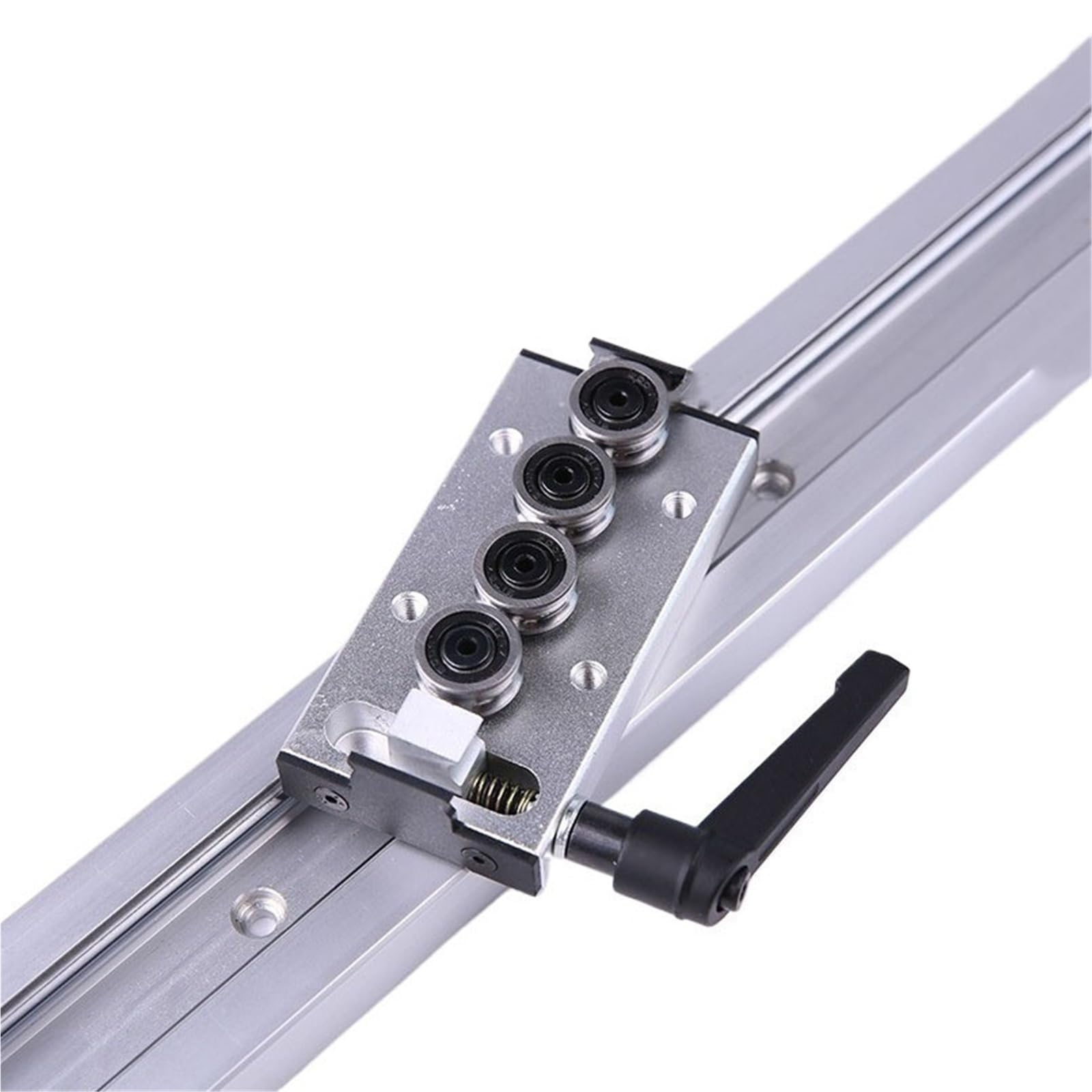 GTPBAO SGR20 – Guide linéaire à double axe intégré, Rail de mouvement linéaire de 60mm de largeur, bloc coulissant verrouillé à 4 roues SGB20-4UU for le travail du bois rail de chargement