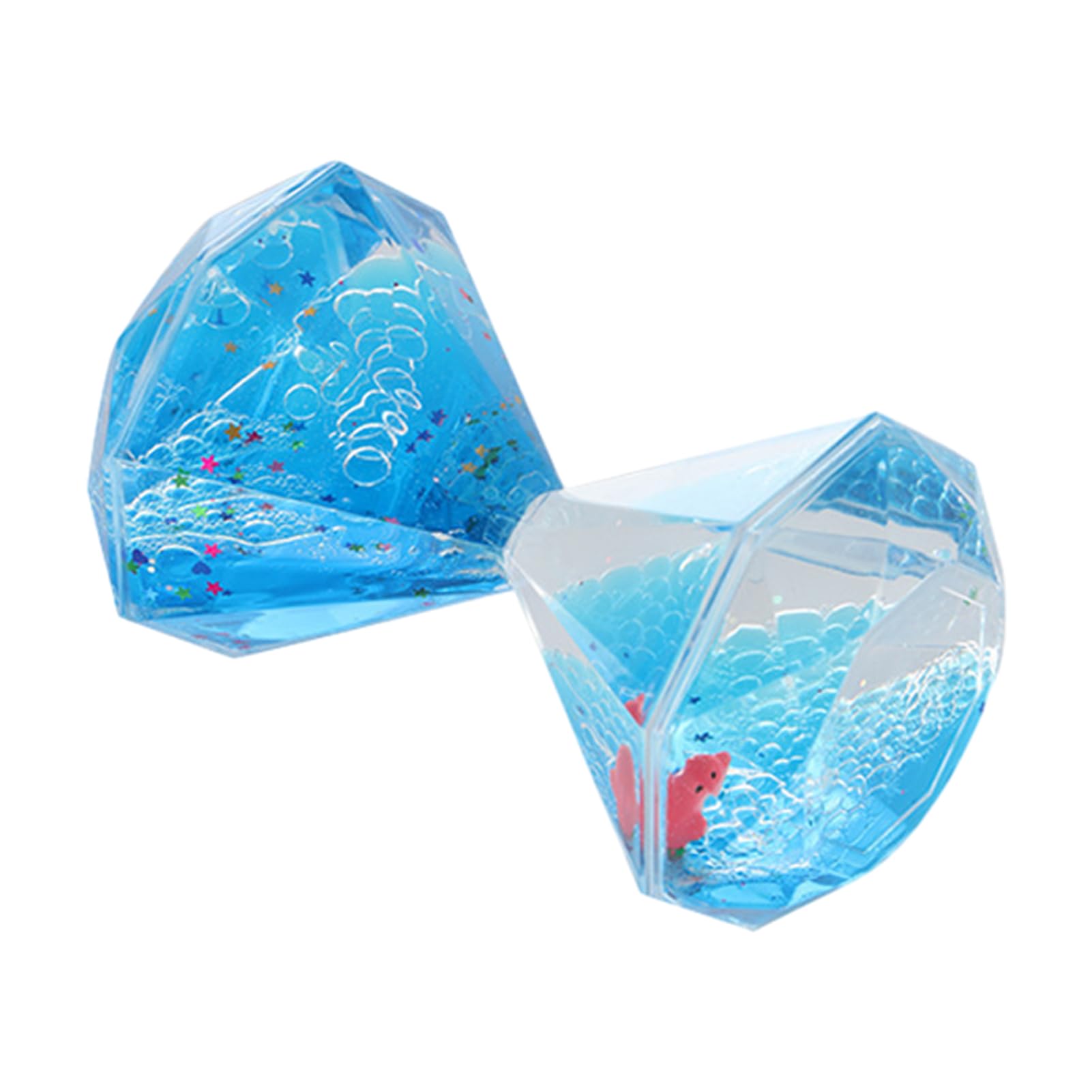 CAJUCA Liquids Motion Timer, 200ml Motion Dolphin Timer, Adorable Calming Oil Toys, Educational Hourglass Toy, Safe Bubbler Lavva Lamp, Relaxing Bubbler for Kids Stress Relief Goodie Bag Stuffers