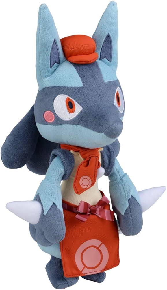 Amazon.co.jp: ぬいぐるみ Pokemon Cafe Mix ルカリオ 22×23.5×34(H×W