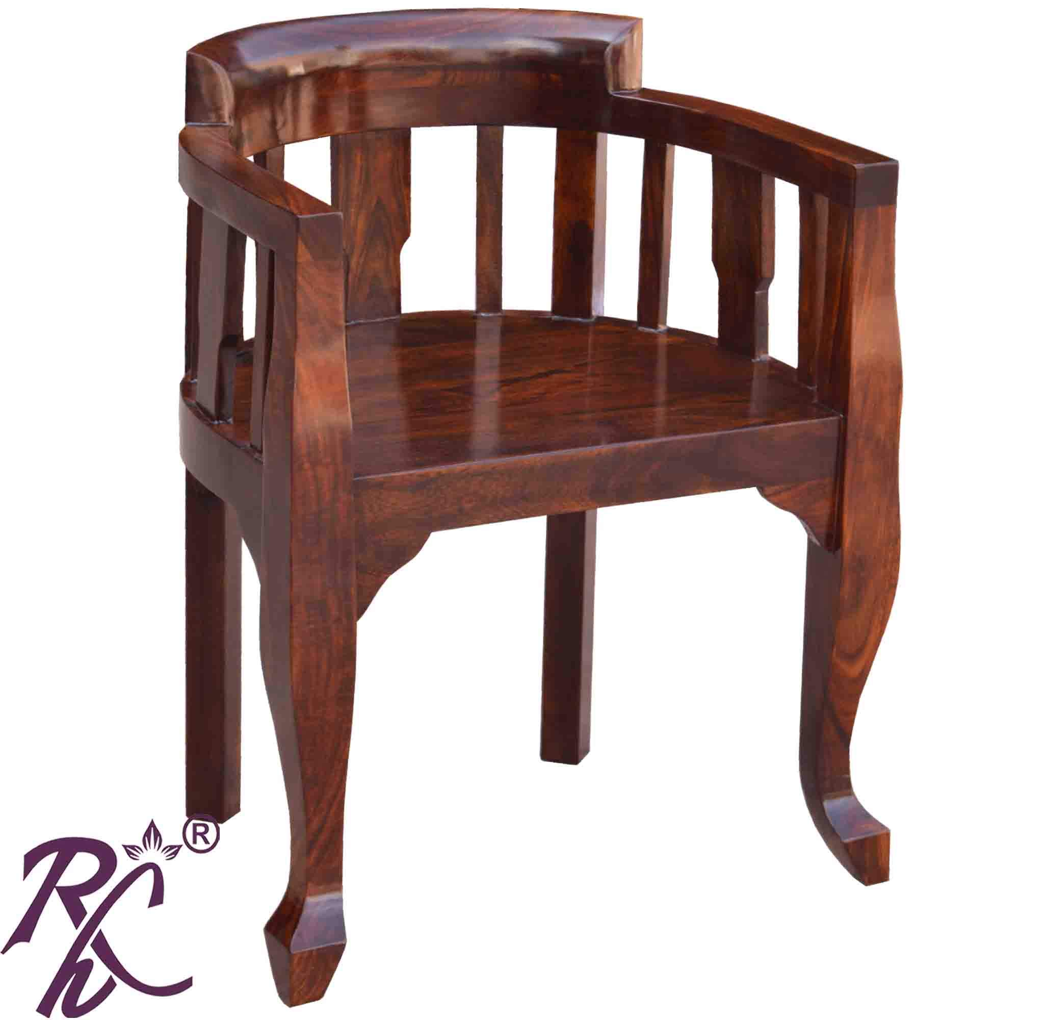 Buy Raj Handicraft Indian Sheesham Wood Comfortable Arm Chair Solid