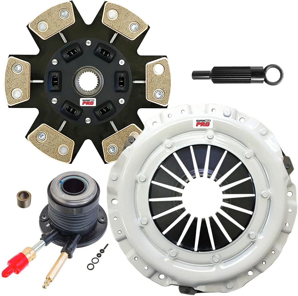 ClutchMaxPRO Performance Stage 3 Clutch Kit with Flywheel with Slave Cylinder Compatible with 2002 2003 Chevrolet S-10 02-03 GMC Sonoma 2.2L OHV (CP04156HDCWS-FW167500-ST3)