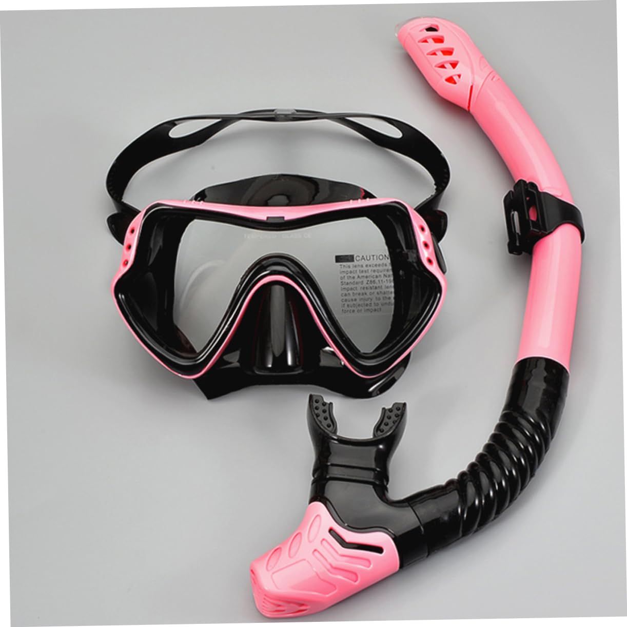 Gafas de Snorkel para Niño, Máscara de Buceo de Silicona Rosa | Diseño de Ventana Única, Orificios de Drenaje Unidireccionales, Cinta Elástica Alta, Facilita la Entrada de Aire
