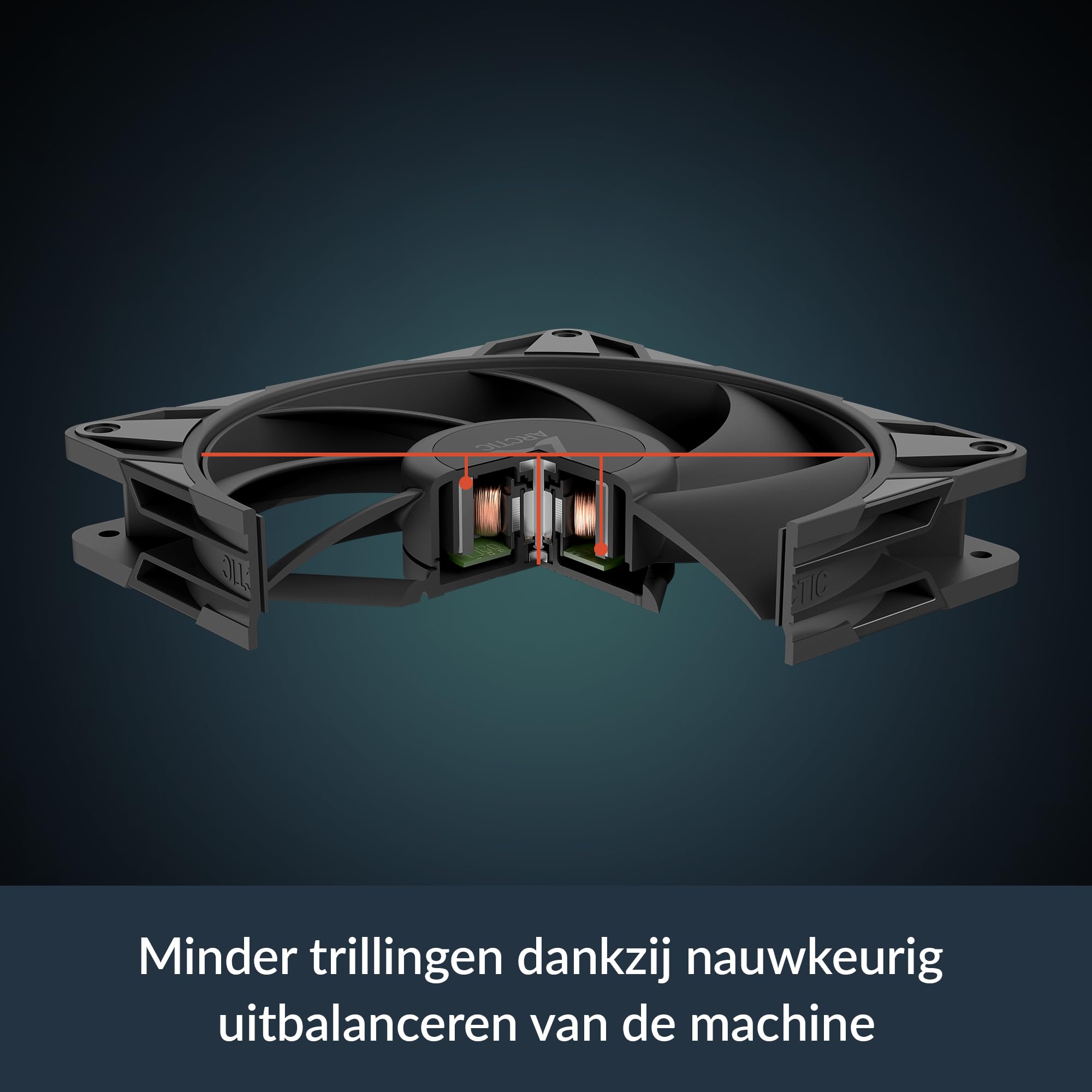 ARCTIC P14 Pro PST PWM ventilátor - 140 mm, fehér