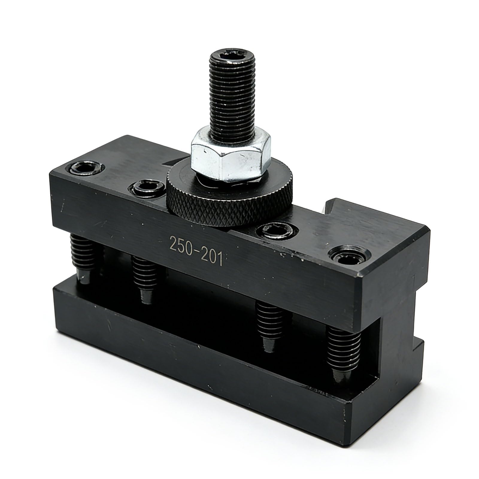 Kaccde Consistent 250 201 Lathe Tool Post Heavy Steel Construction For Smooth Machining Drilling And Boring Tool Holder