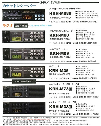 Amazon.co.jp: 建機・農機ラジオのエスペリア ラジオ[防塵・防滴] KRH