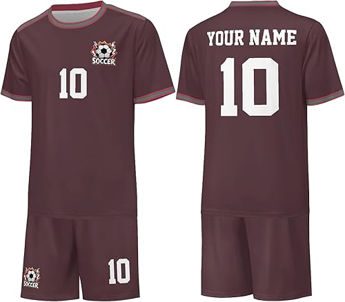 Camiseta de fútbol personalizada para niños y adultos, uniformes personalizados de 24 a 25 equipos de fútbol con número de nombre, trajes de