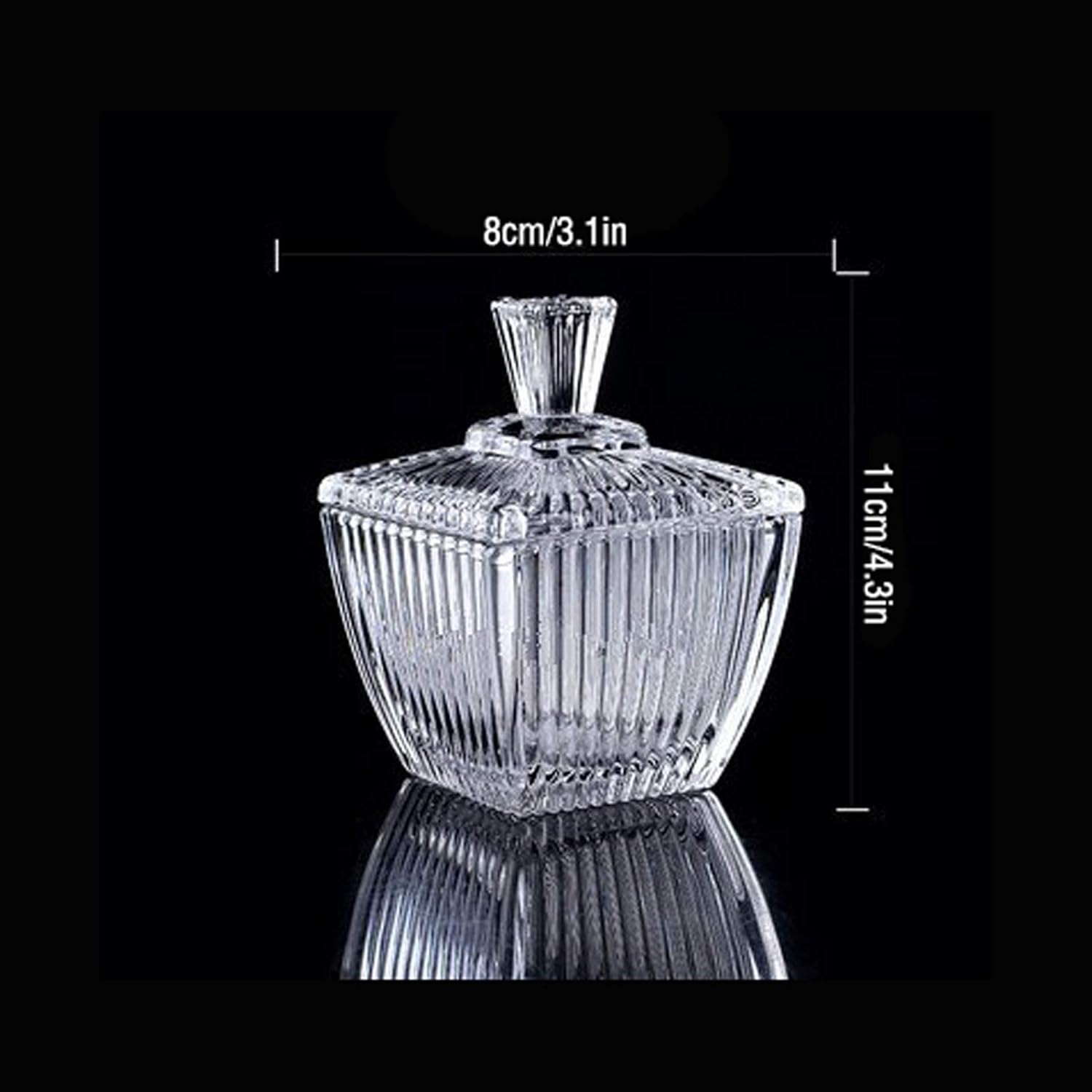 Sugar Bowl Sugar Bowls Coffee Cube Sugar Bowl Glass Storage Tank with Lid Dustproof White Sugar Bowl Suitable for Home Office, Hotel, Etc. Candy jar