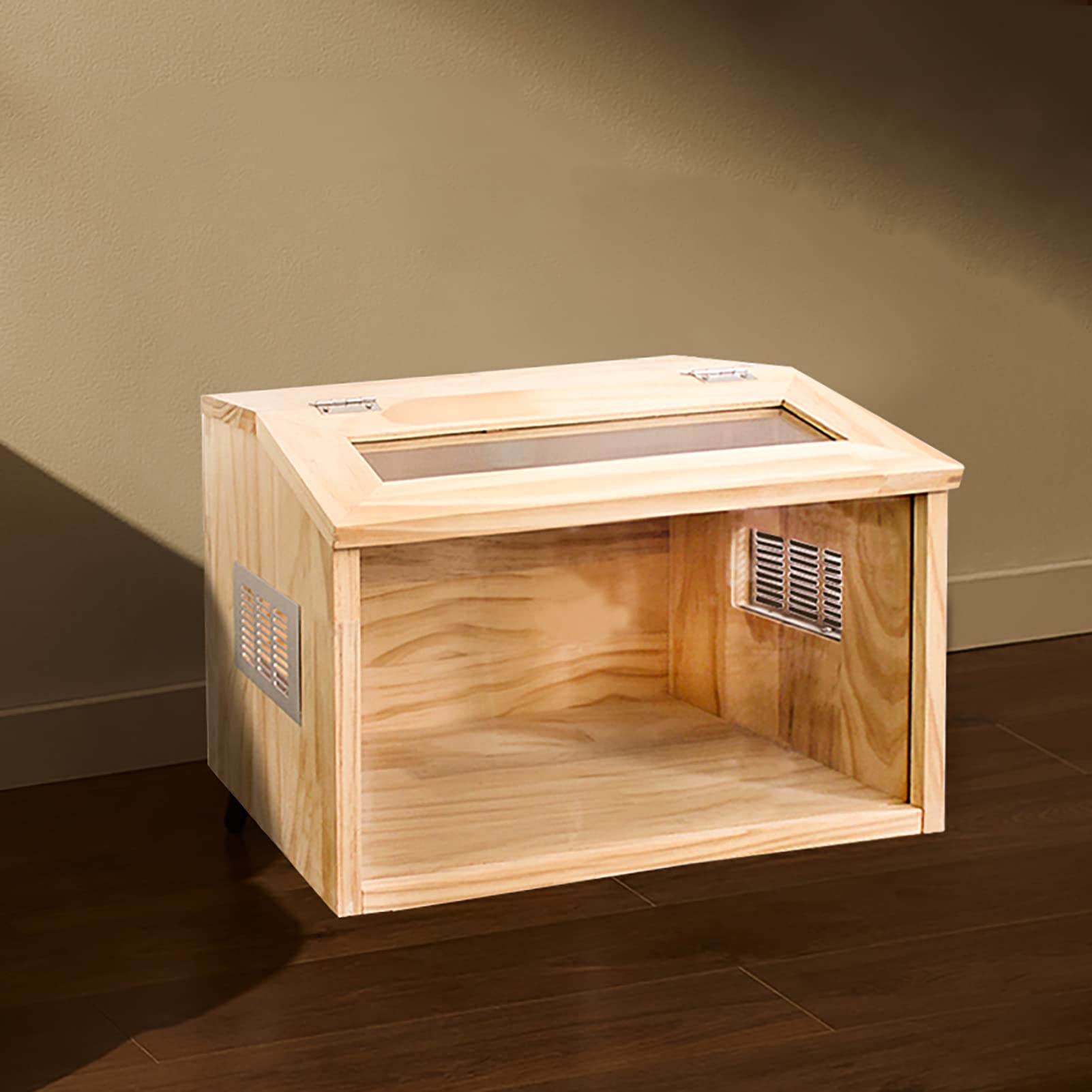 Amazon | ハムスターケージ 透明 【広い空間】 飼育ケージ 大型 パイン