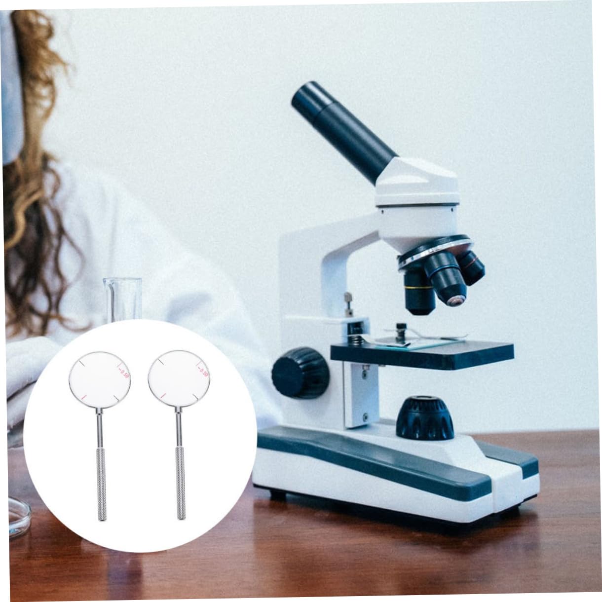 Mobestech 2pcs Herramientas Optometría Profesionales Para Lentes Cilíndricas Multifunción Accesorios Prácticos Para Corregir Astigmatismos A Grados