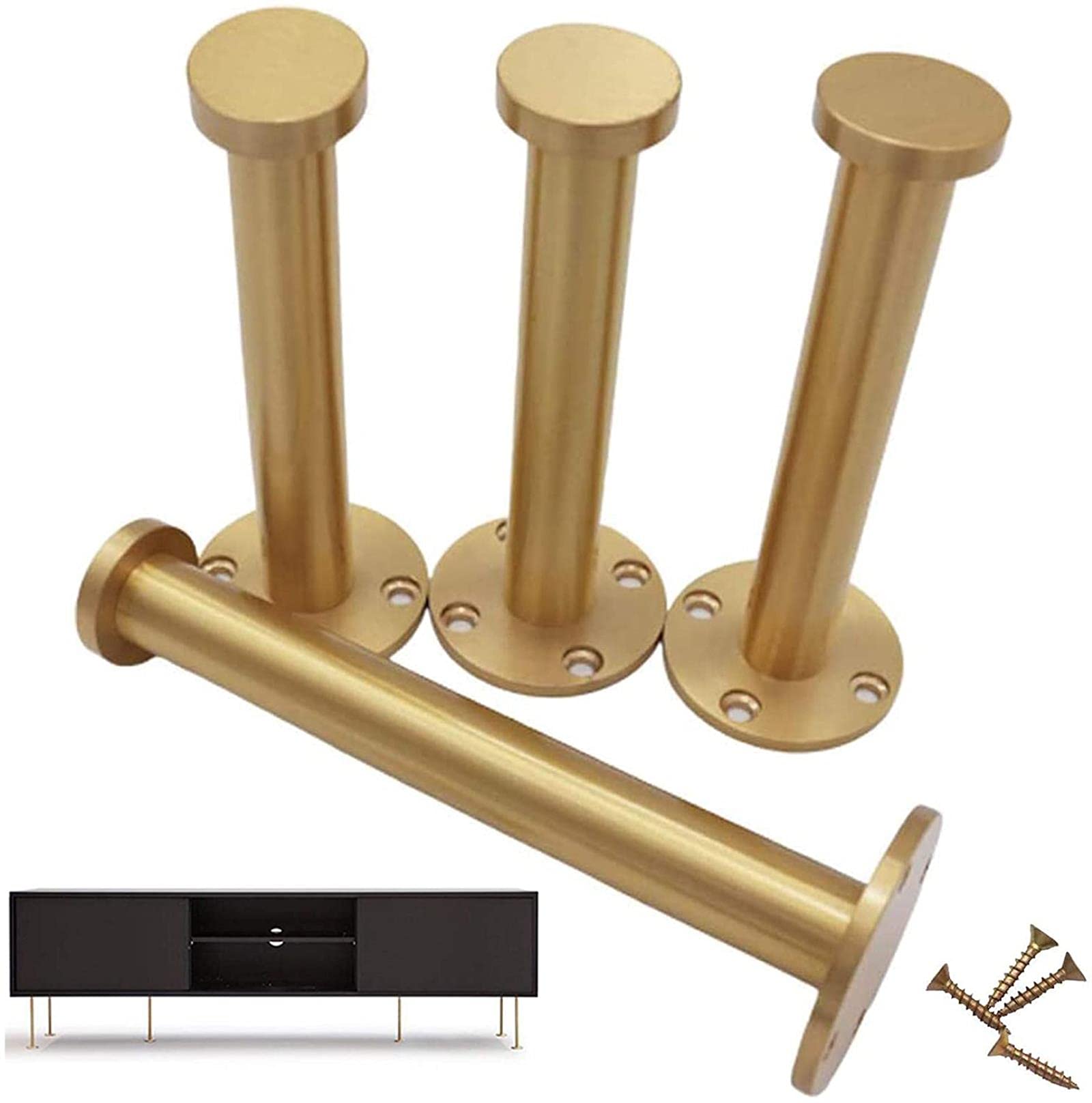 Buy 4x Furniture Legs Brass Table Legs Metal Furniture Feet,DIY