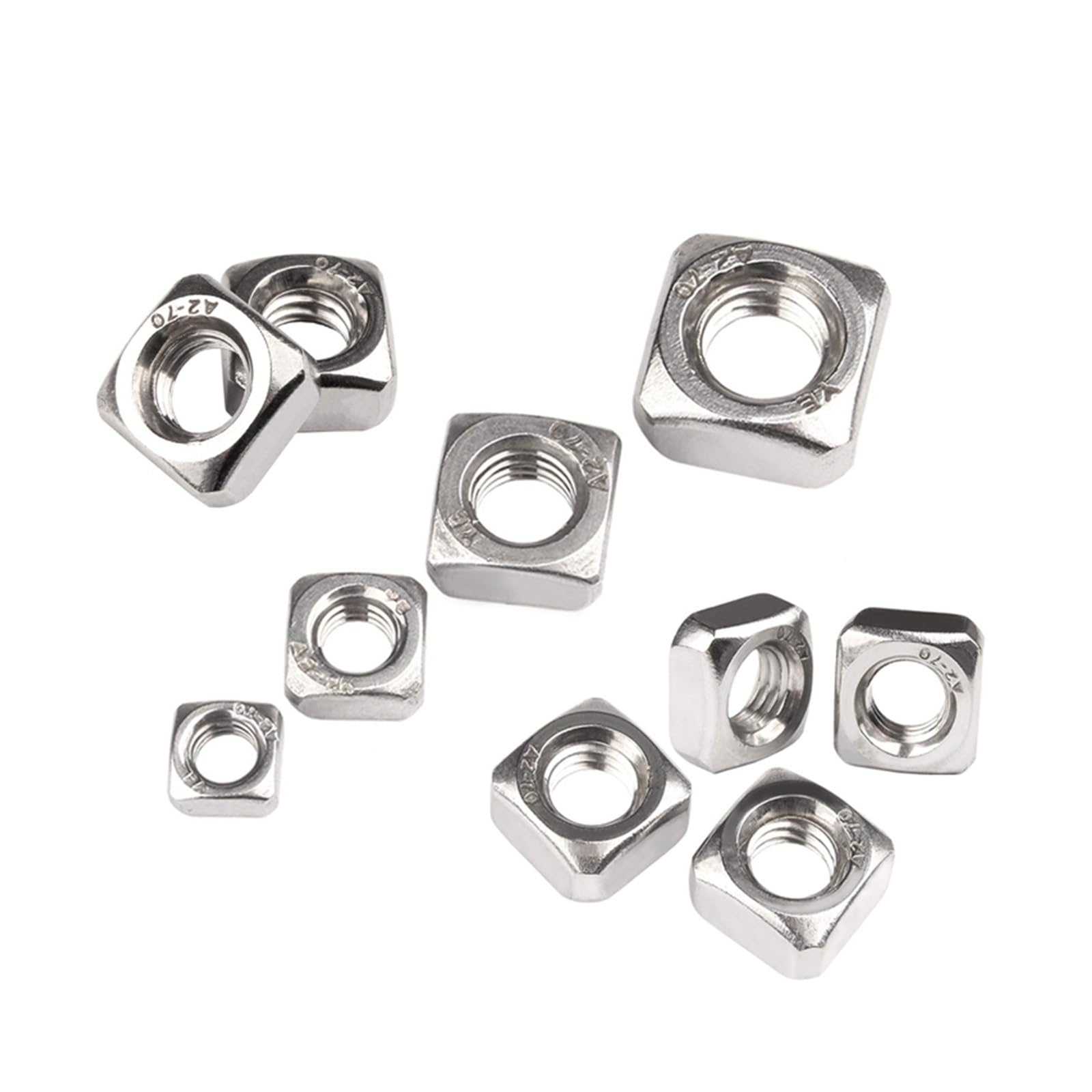 Nakrętki nici kwadratowych, Stale nierdzewne A2-70 5/10/25/50szt(M12 5pcs)