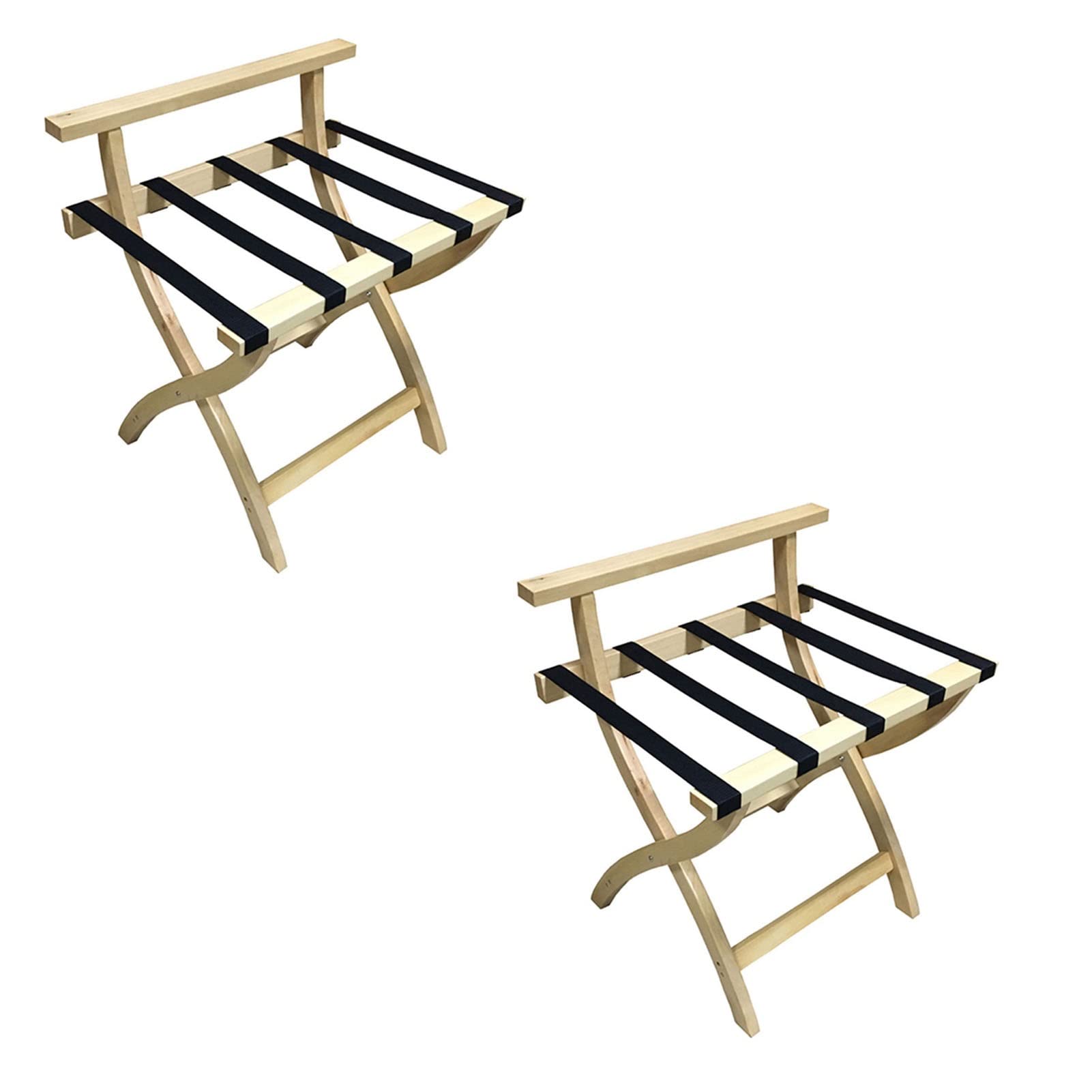 Porte-bagages pliable pour chambre d'amis et support de valise d'hôtel