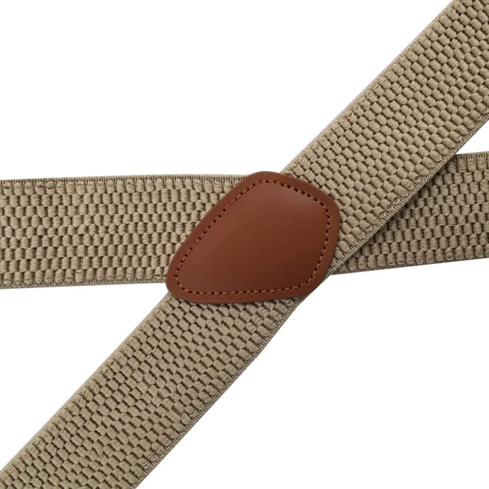X Form Tirantes de Alta Resistencia, Tirantes for Hombre de 3,5 x 120 cm, elásticos, Ajustables, con 4 Clips Resistentes, Tirantes for Pantalones con Espalda en X