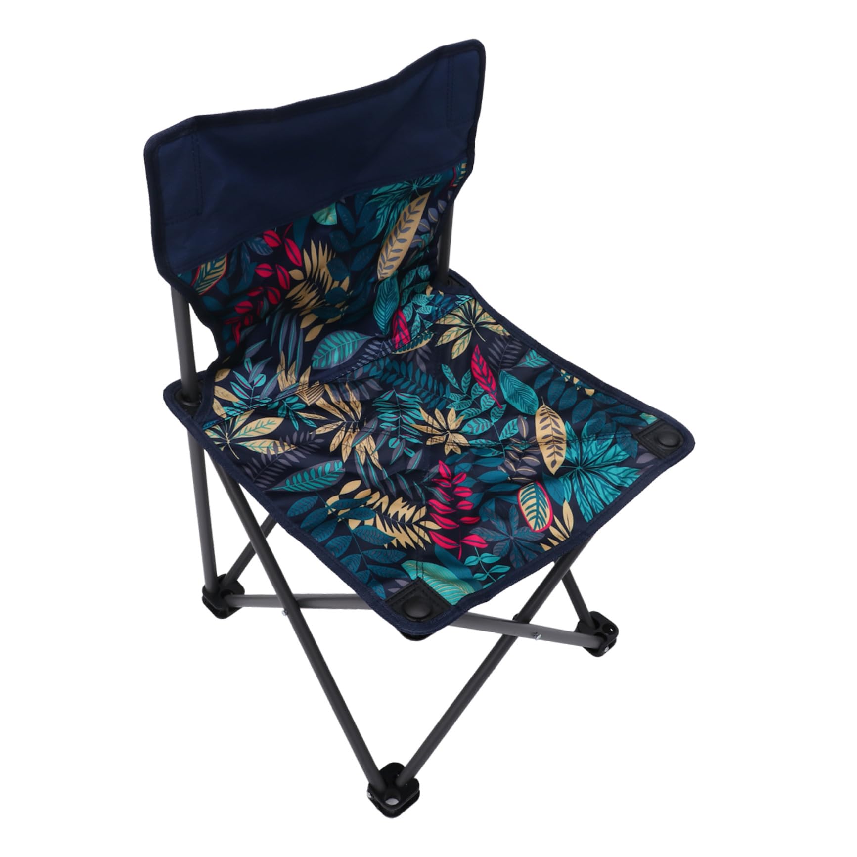 BESPORTBLE Chaise de Pêche Pliante en Métal, Portable et Pliable, Paquet de Transport à Sangle, Camping et l'escalade, Bleu