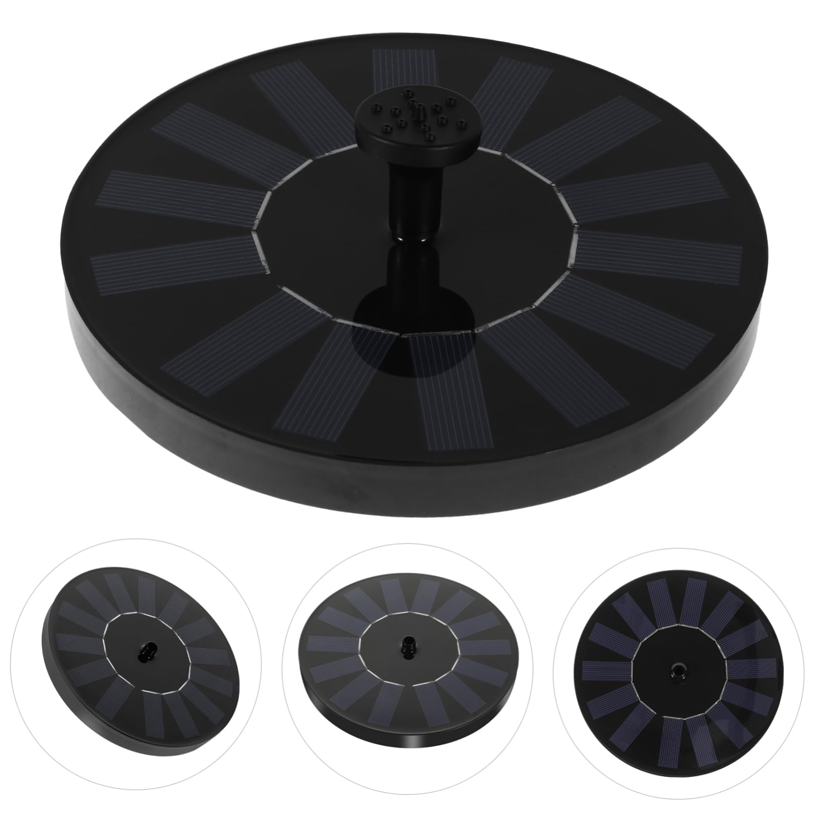 SUPVOX Fuente Solar Flotante para Jardín con Panel Solar Mejorado Bañera para Pájaros y Decoración de Instalación y Diseño Flotante para Exteriores y Paisajístico