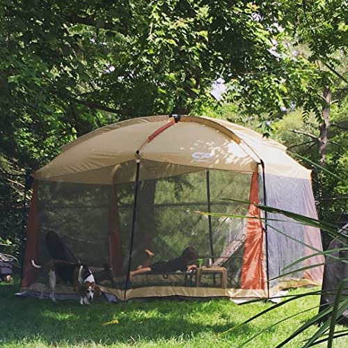 Campros Cp Screen House 12 X 10 Ft Screened Mesh Net Wall Canopy Tent Screen Shelter Gazebos For Patios Outdoor Camping Activities - Beige #TOP7