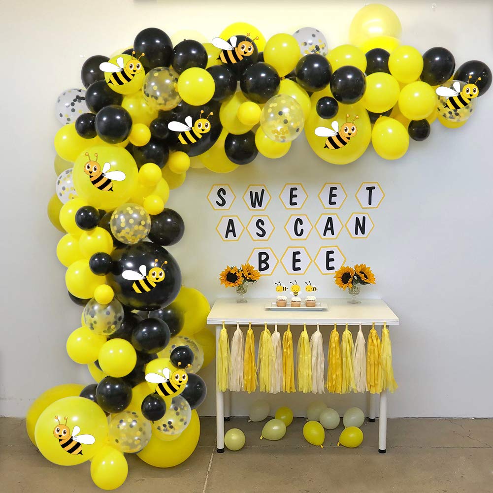 Buy Bumblebee Party Balloons Arch Garland, Bee Balloons Garland Kit