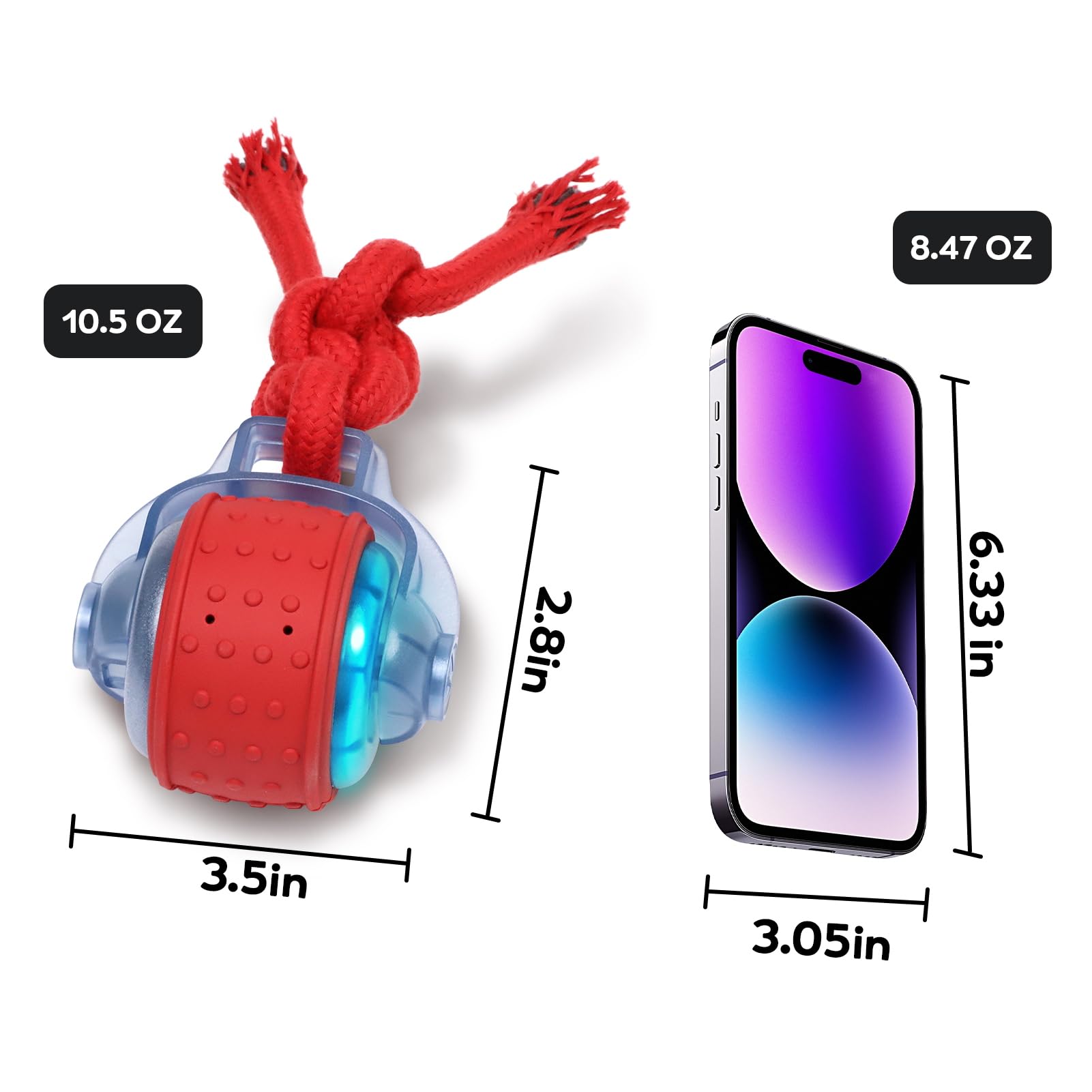 Dog Toys Interactive Dogs Ball with Super High-Speed Rechargeable Dog Toy Ball for Puppies - image 7