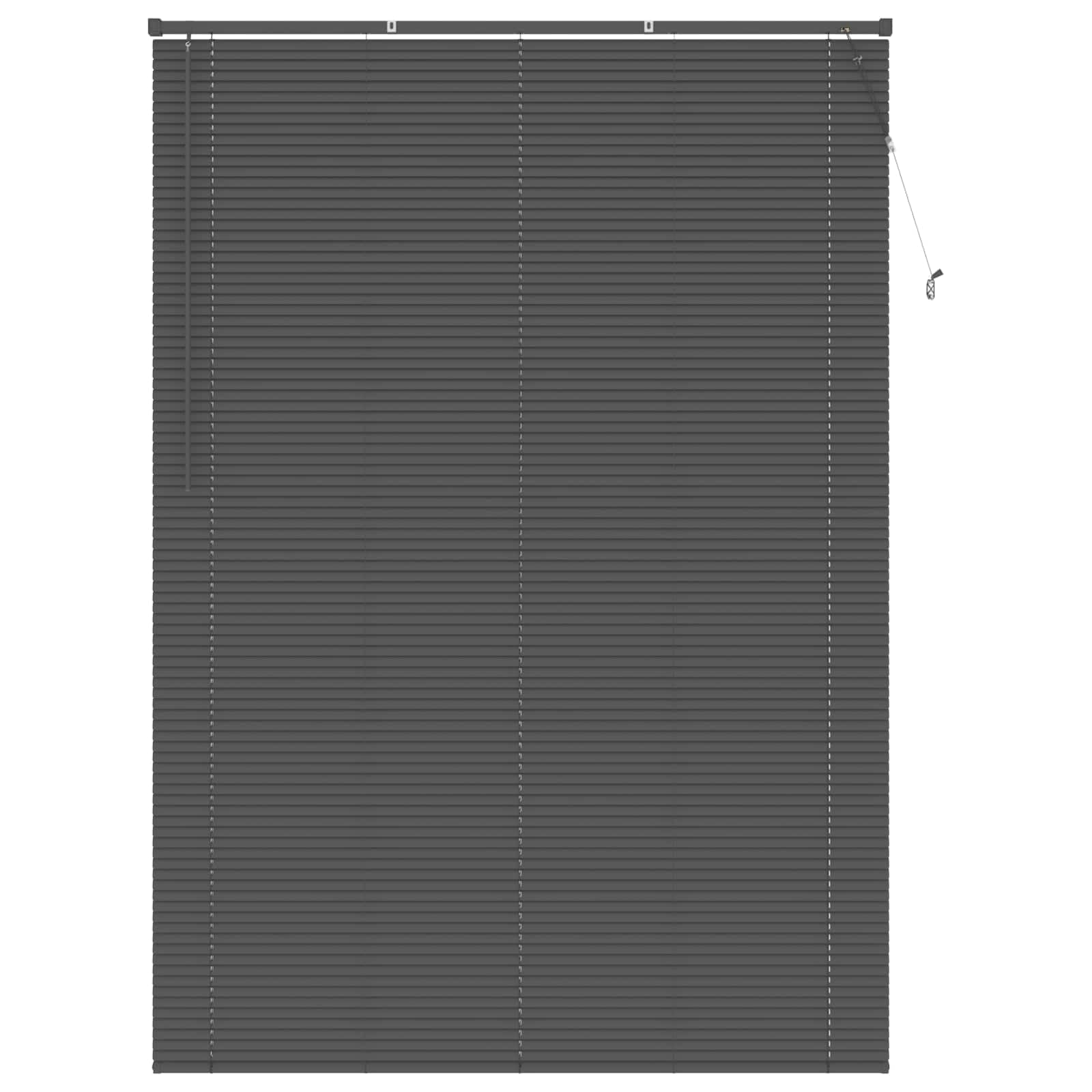 vidaXL Venetian Blind Silver Grey 213 x 130 cm 25 mm PVC