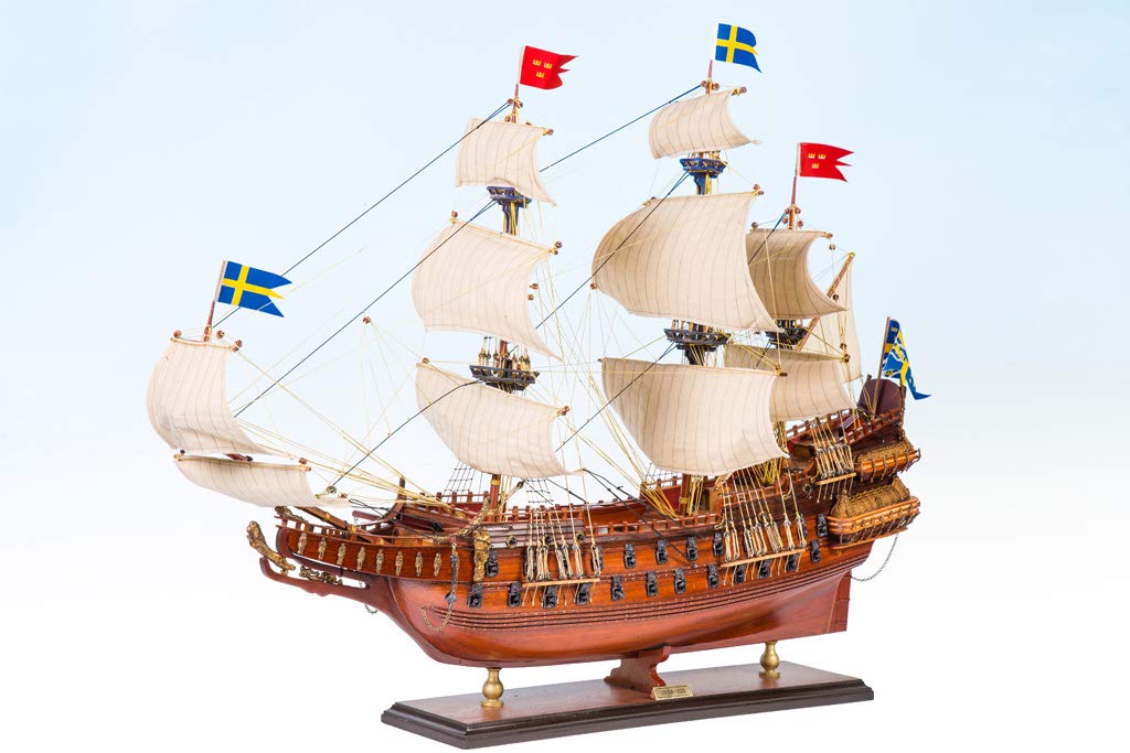 Buy Seacraft Gallery Swedish Model Ship Wasa (Vasa) 17.5" Fully Assembled Wooden Model Ships