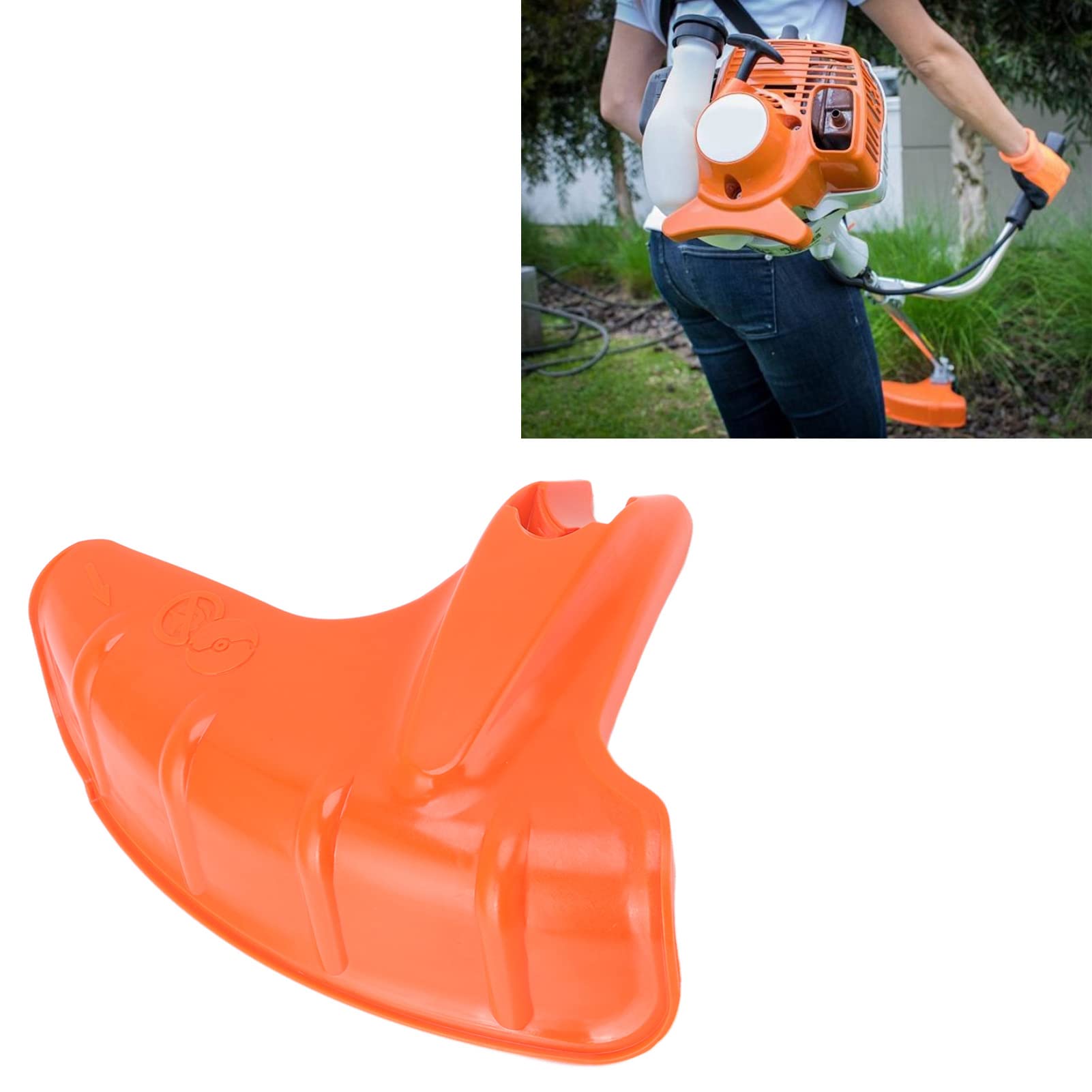 Protection de Coupe-Bordure pour FS55, Protection de Coupe-Bordure Déflecteur de Déflecteur de Remplacement Matériau ABS FS55 Jaune Accessoire d'outils de Jardin