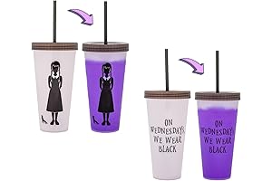 Wednesday Adams Officially Licensed 'We Wear Black' Color-Changing Tumbler for Easter