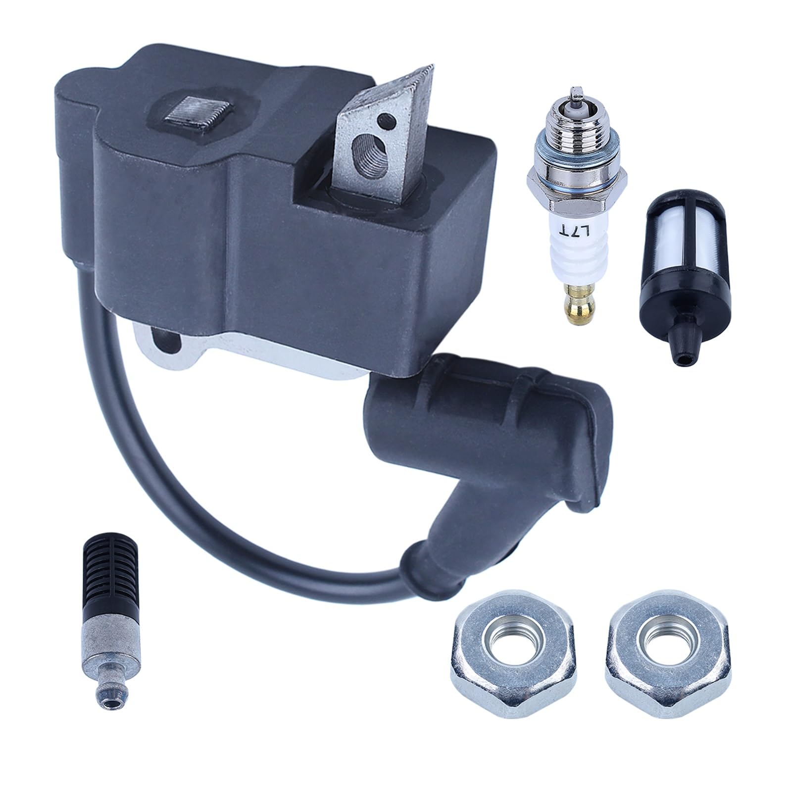 Bobina de encendido, filtro de combustible y aceite, tuerca de barra, bujía for Stihl MS270 MS280, piezas de Motor de motosierra de gasolina, Motosierra Gasolina
