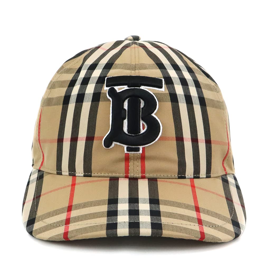 バーバリー　キャップ　金具　ホースロゴ　ベージュ　大きめチェック　帽子　お洒落 BURBERRY バーバリー キャップ 帽子 メンズ ビンテージチェック